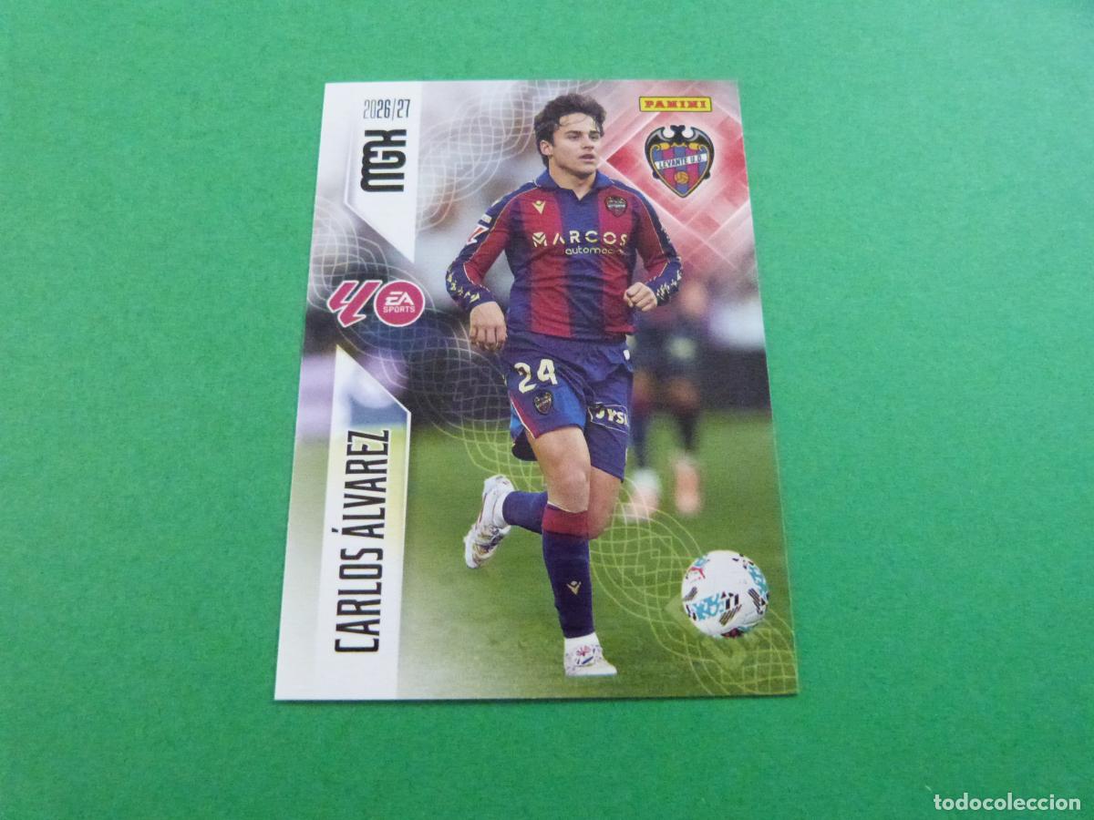 Coleccionismo cromos antiguos: TRADING CARD FUTBOL CARLOS ALVAREZ LEVANTE U.D. N&ordm; 211 LIGA MEGACRACKS 2026-2027/26-27 PANINI