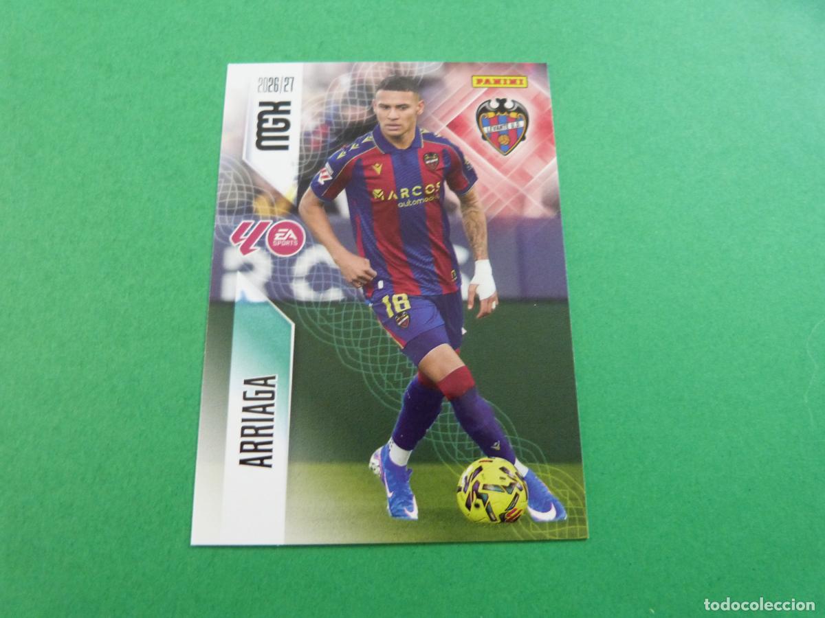Coleccionismo cromos antiguos: TRADING CARD FUTBOL ARRIAGA LEVANTE U.D. N&ordm; 208 LIGA MEGACRACKS 2026-2027/26-27 PANINI