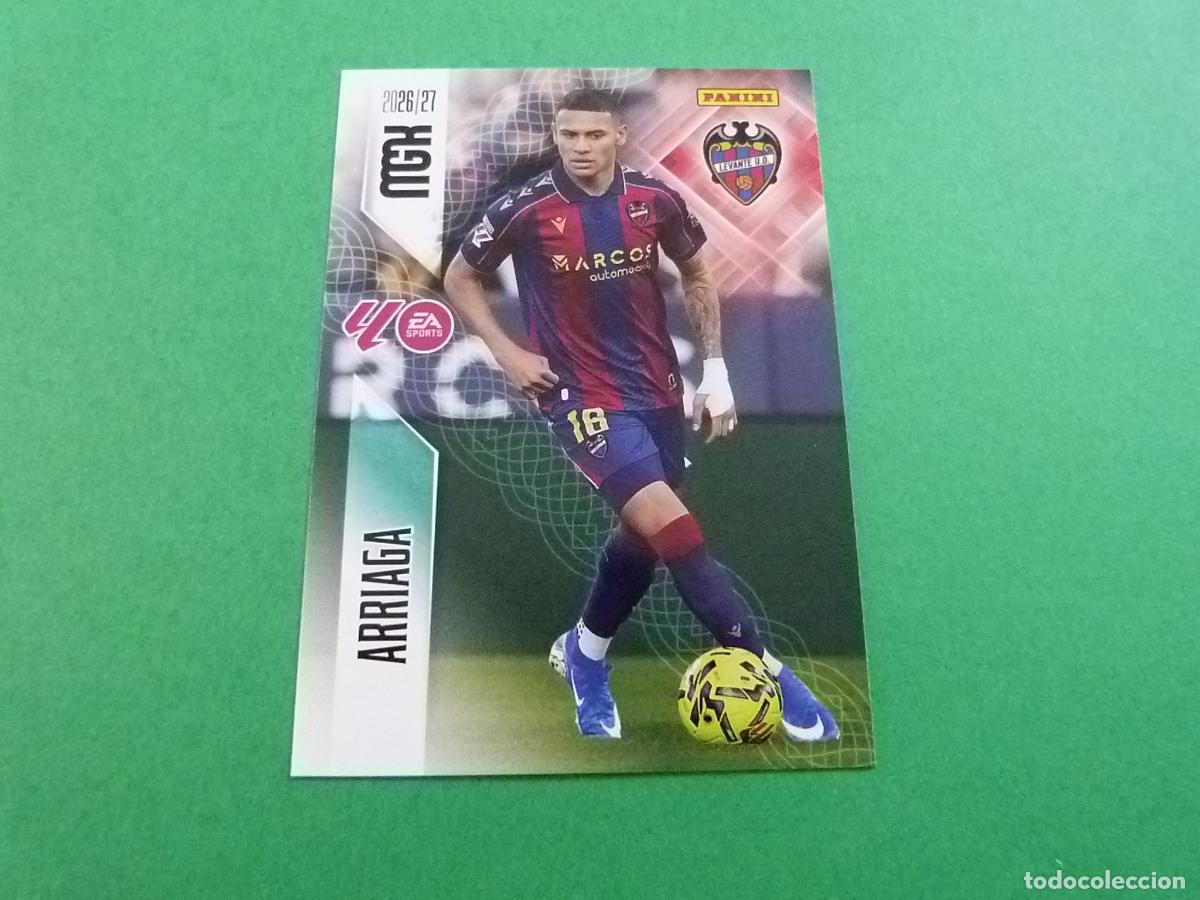 Coleccionismo cromos antiguos: TRADING CARD FUTBOL ARRIAGA LEVANTE U.D. N&ordm; 208 LIGA MEGACRACKS 2026-2027/26-27 PANINI