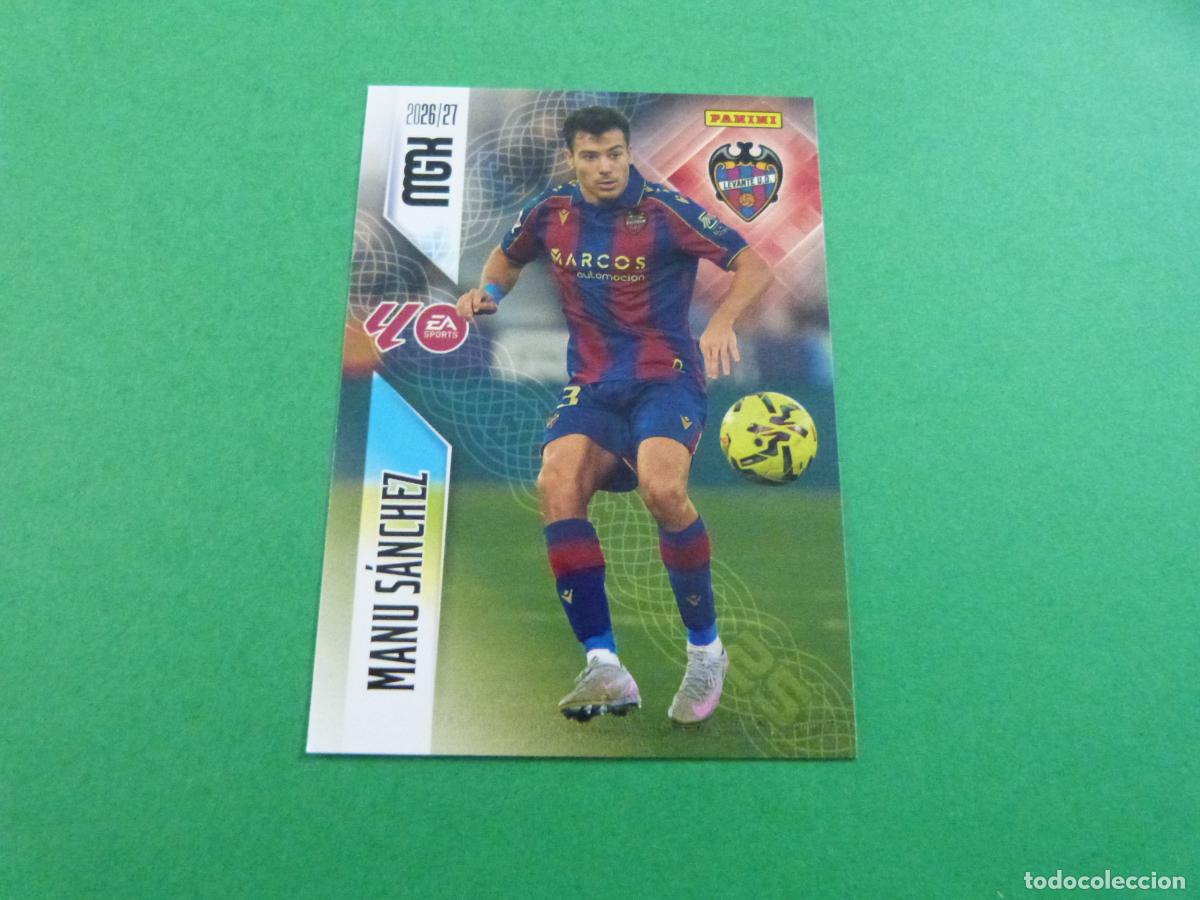 Coleccionismo cromos antiguos: TRADING CARD FUTBOL MANU SANCHEZ LEVANTE U.D. N&ordm; 206 LIGA MEGACRACKS 2026-2027/26-27 PANINI