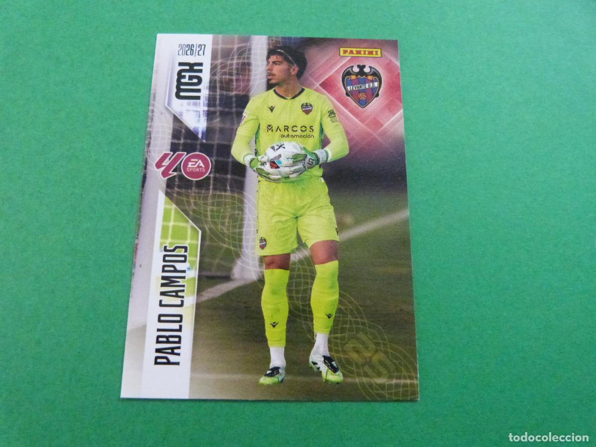 Coleccionismo cromos antiguos: TRADING CARD FUTBOL PABLO CAMPOS LEVANTE U.D. N&ordm; 201 LIGA MEGACRACKS 2026-2027/26-27 PANINI