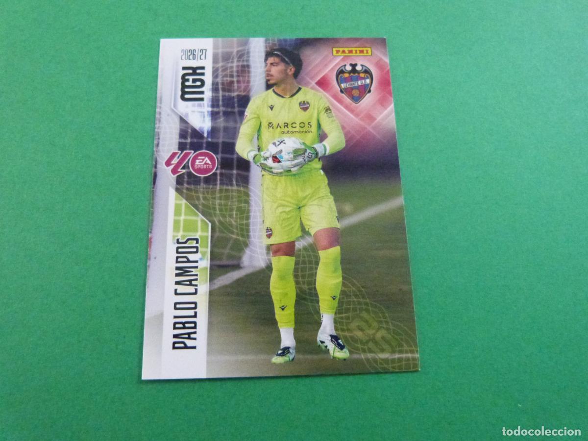 Coleccionismo cromos antiguos: TRADING CARD FUTBOL PABLO CAMPOS LEVANTE U.D. N&ordm; 201 LIGA MEGACRACKS 2026-2027/26-27 PANINI