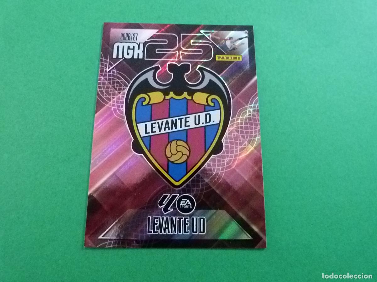 Coleccionismo cromos antiguos: TRADING CARD FUTBOL ESCUDO LEVANTE U.D. N&ordm; 199 LIGA MEGACRACKS 2026-2027/26-27 PANINI