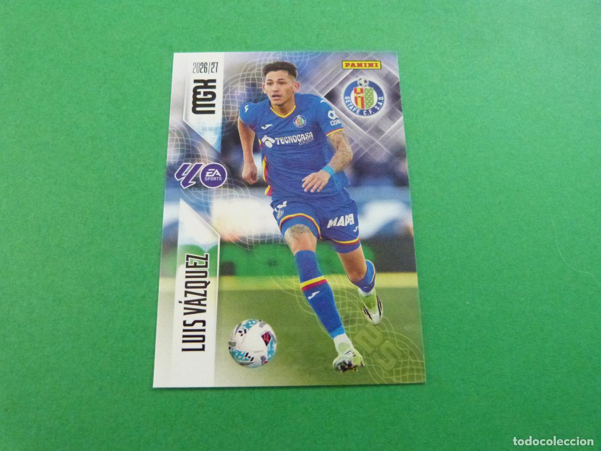 Coleccionismo cromos antiguos: TRADING CARD FUTBOL LUIS VAZQUEZ GETAFE C.F. N&ordm; 196 LIGA MEGACRACKS 2026-2027/26-27 PANINI