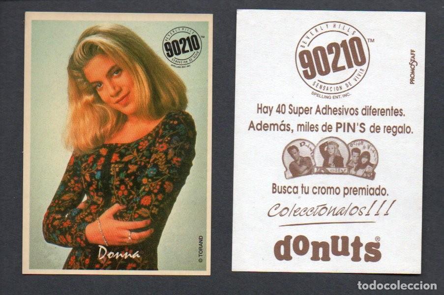 Coleccionismo cromos antiguos: CROMO ADHESIVO, DONUTS - BEVERLY HILLS 90210, SENSACION DE VIVIR - DONNA. PROMOSTAF. SIN PEGAR.