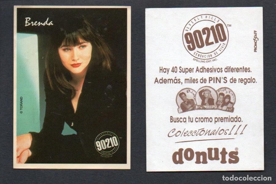 Coleccionismo cromos antiguos: CROMO ADHESIVO, DONUTS - BEVERLY HILLS 90210, SENSACION DE VIVIR - BRENDA. PROMOSTAF.