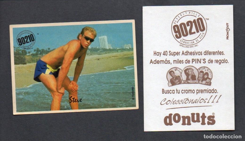 Coleccionismo cromos antiguos: CROMO ADHESIVO, DONUTS - BEVERLY HILLS 90210, SENSACION DE VIVIR - STEVE. PROMOSTAF.