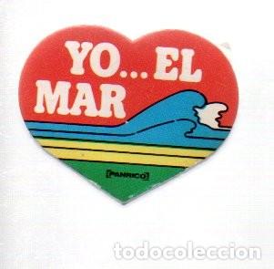 Coleccionismo cromos antiguos: CROMO ADHESIVO TROQUELADO ACOLCHADO - PANRICO - YO... EL MAR