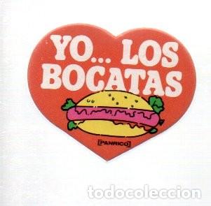 Coleccionismo cromos antiguos: CROMO ADHESIVO TROQUELADO ACOLCHADO - PANRICO - YO... LOS BOCATAS