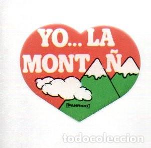 Coleccionismo cromos antiguos: CROMO ADHESIVO TROQUELADO ACOLCHADO - PANRICO - YO... LA MONTA&Ntilde;A