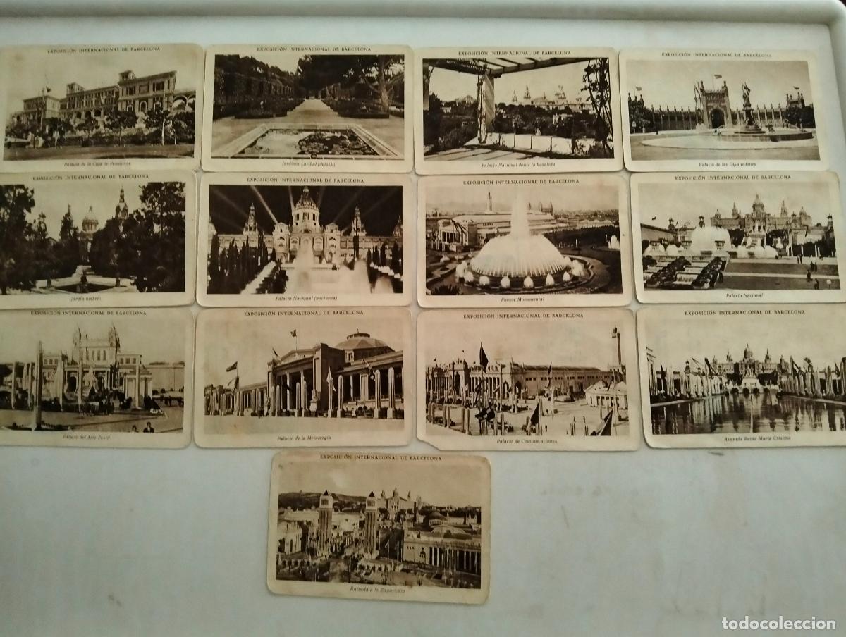 Sammeln alte Sammelbilder: COLECCION 21 CROMOS EXPOSICION INTERNACIONAL BARCELONA, FALTAN 15-18, PUBLICIDAD NURIA