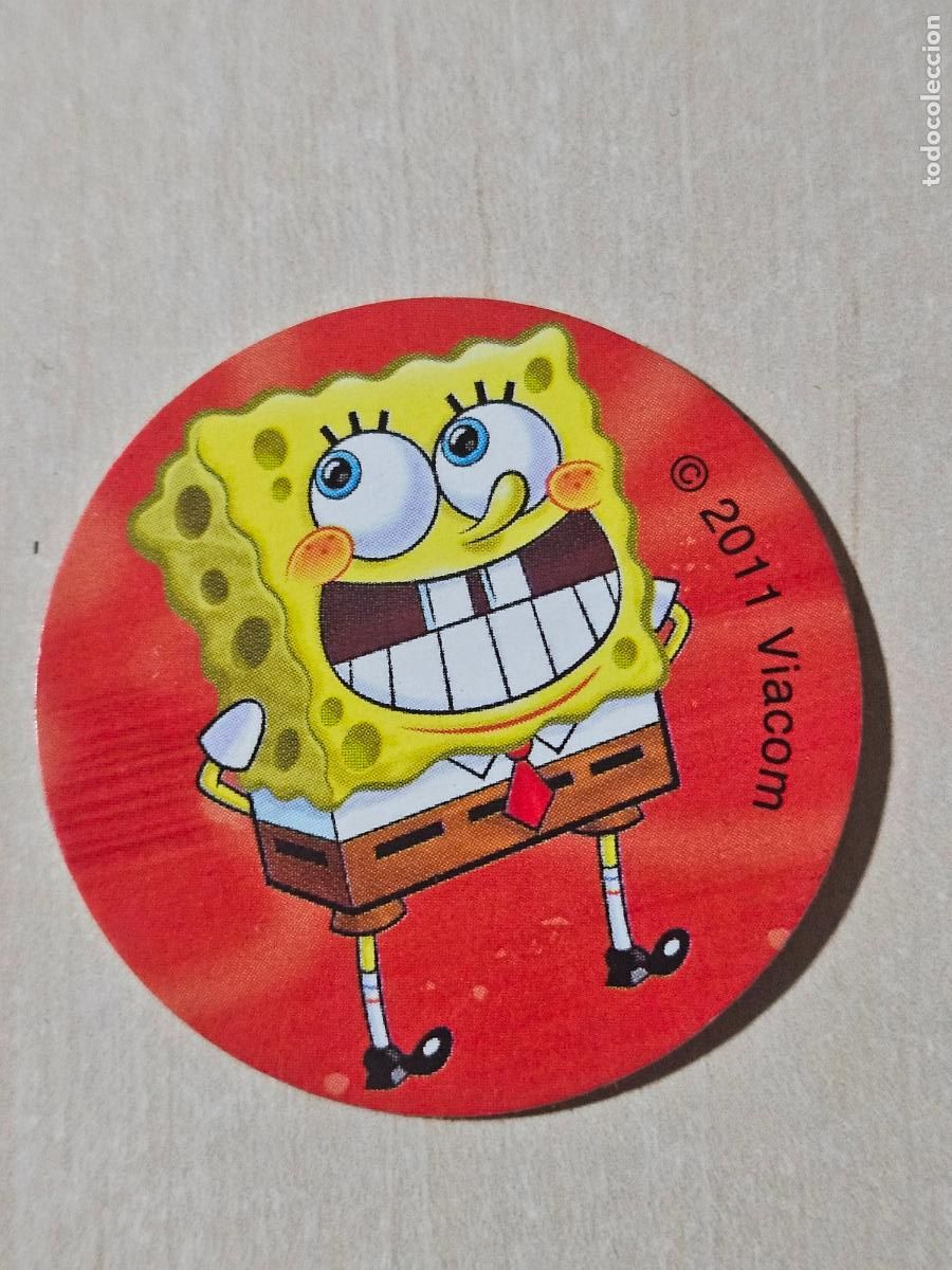 Coleccionismo cromos antiguos: Tazo N&deg; 24 - Bob Esponja - Vidal - Chicle - 2011 Viacom