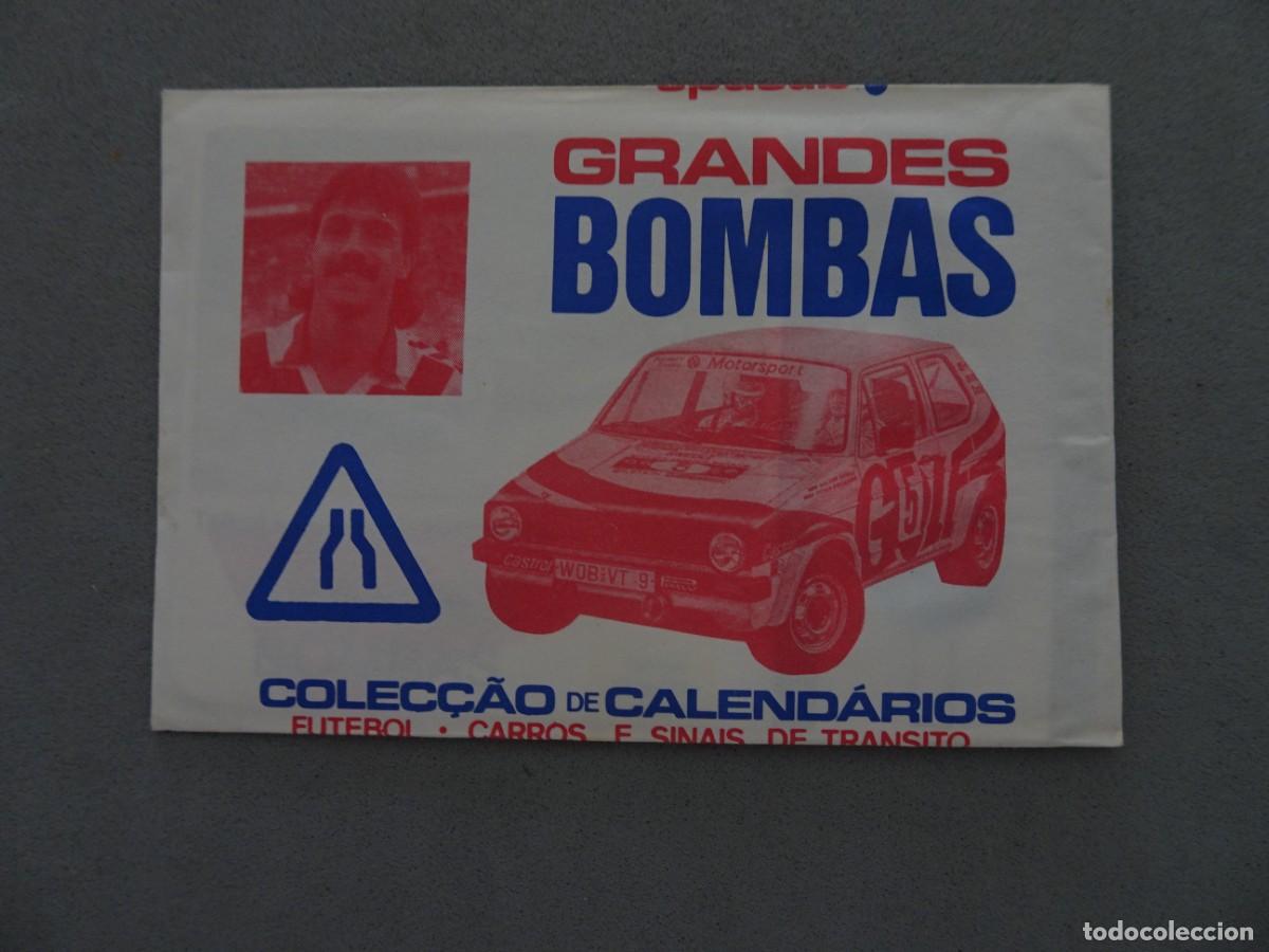 Coleccionismo cromos antiguos: Sobre cromos sin abrir - cartera calend&aacute;rios cerrada - Grandes Bombas - Coleccion portuguesa