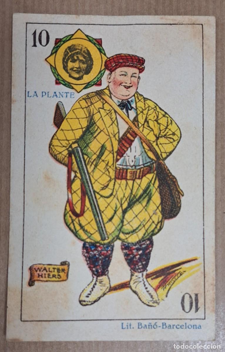 Coleccionismo cromos antiguos: Cromo &ldquo;Actores y Actrices de Cine&rdquo; 10 de oros, Chocolate Juncosa, a&ntilde;os 1920&ndash;30