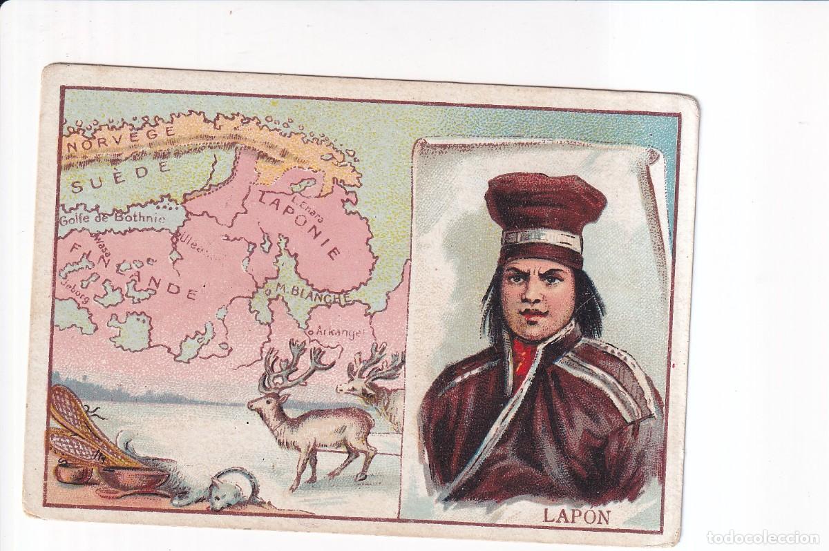 Coleccionismo cromos antiguos: TRAJES Y COSTUMBRES DEL MUNDO : NUMERO 19 , LAPON .- CHOCOLATES JAIME BOIX