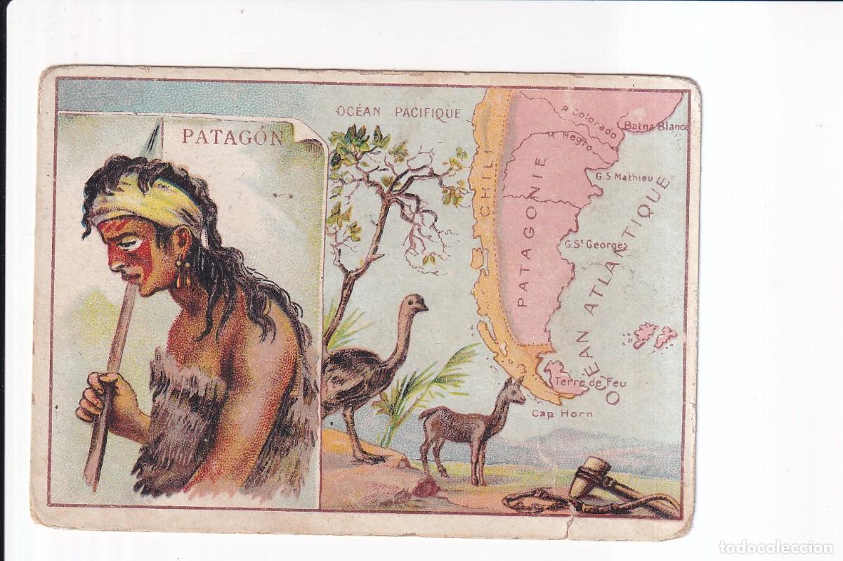Coleccionismo cromos antiguos: TRAJES Y COSTUMBRES DEL MUNDO : NUMERO 12 , PATAGON .- CHOCOLATES JAIME BOIX