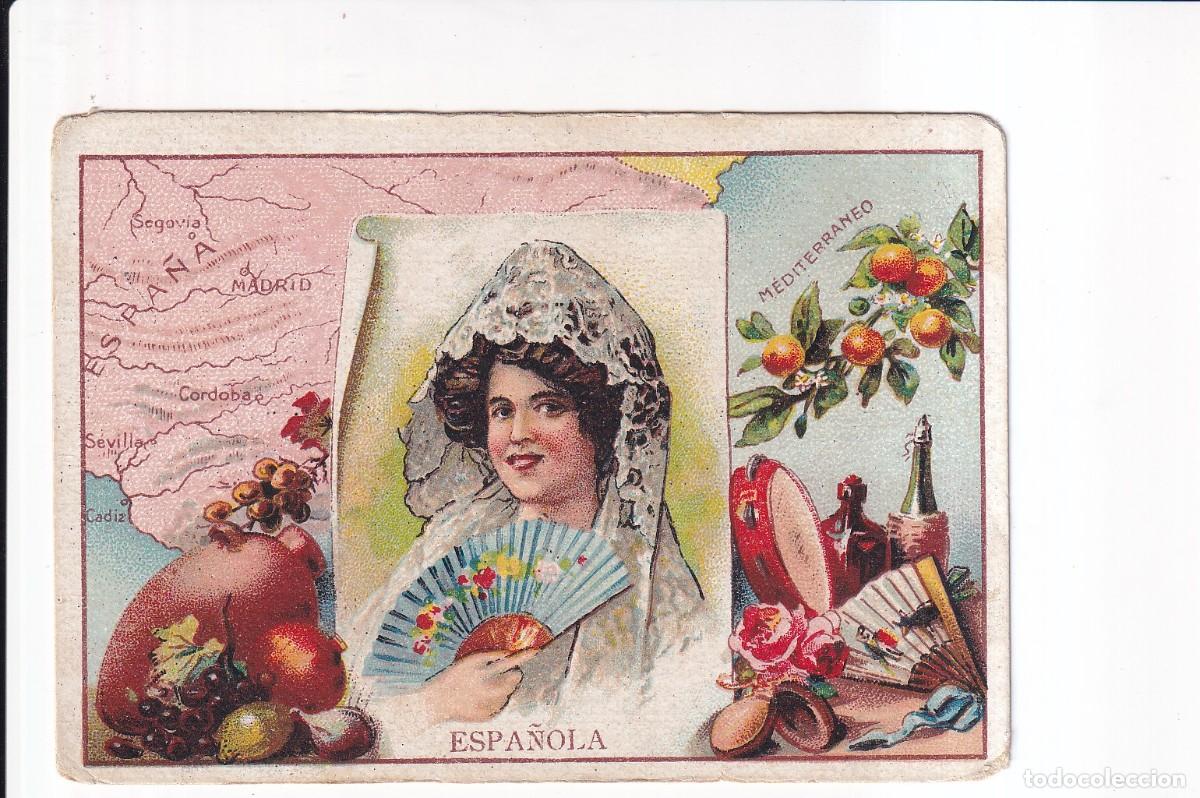 Coleccionismo cromos antiguos: TRAJES Y COSTUMBRES DEL MUNDO : NUMERO 18 , ESPA&Ntilde;A .- CHOCOLATES JAIME BOIX