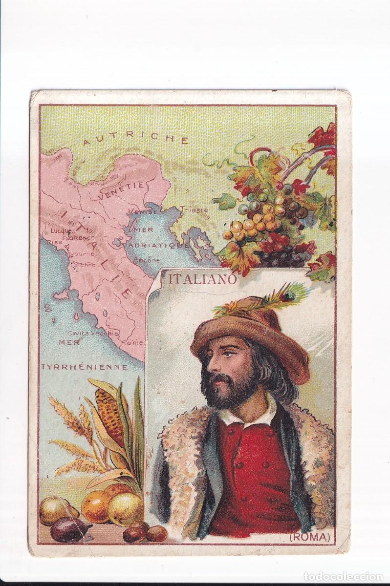 Coleccionismo cromos antiguos: TRAJES Y COSTUMBRES DEL MUNDO : NUMERO 17 , ITALIA .- CHOCOLATES JAIME BOIX