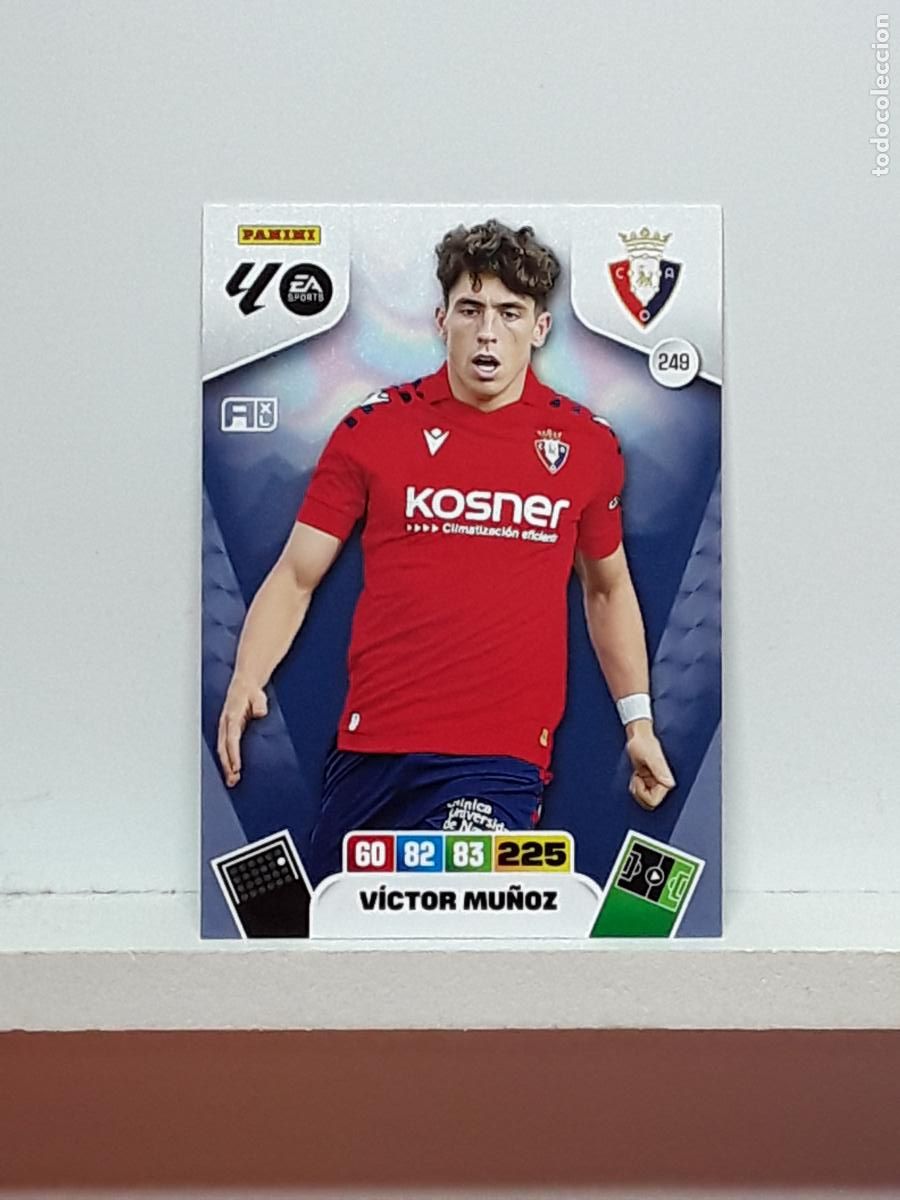 Coleccionismo cromos antiguos: ADRENALYN 2025 2026 25 26 ALBUM PANINI LIGA N 249 OSASUNA VICTOR MU&Ntilde;OZ