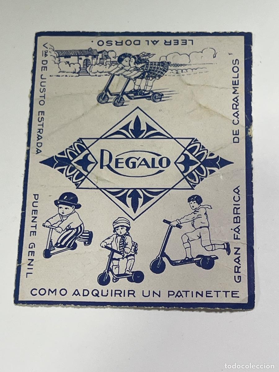Coleccionismo cromos antiguos: CROMO REGALO. COMO ADQUIRIR UN PATINETE. GRAN F&Aacute;BRICA DE CARAMELOS. PUENTE GENIL.