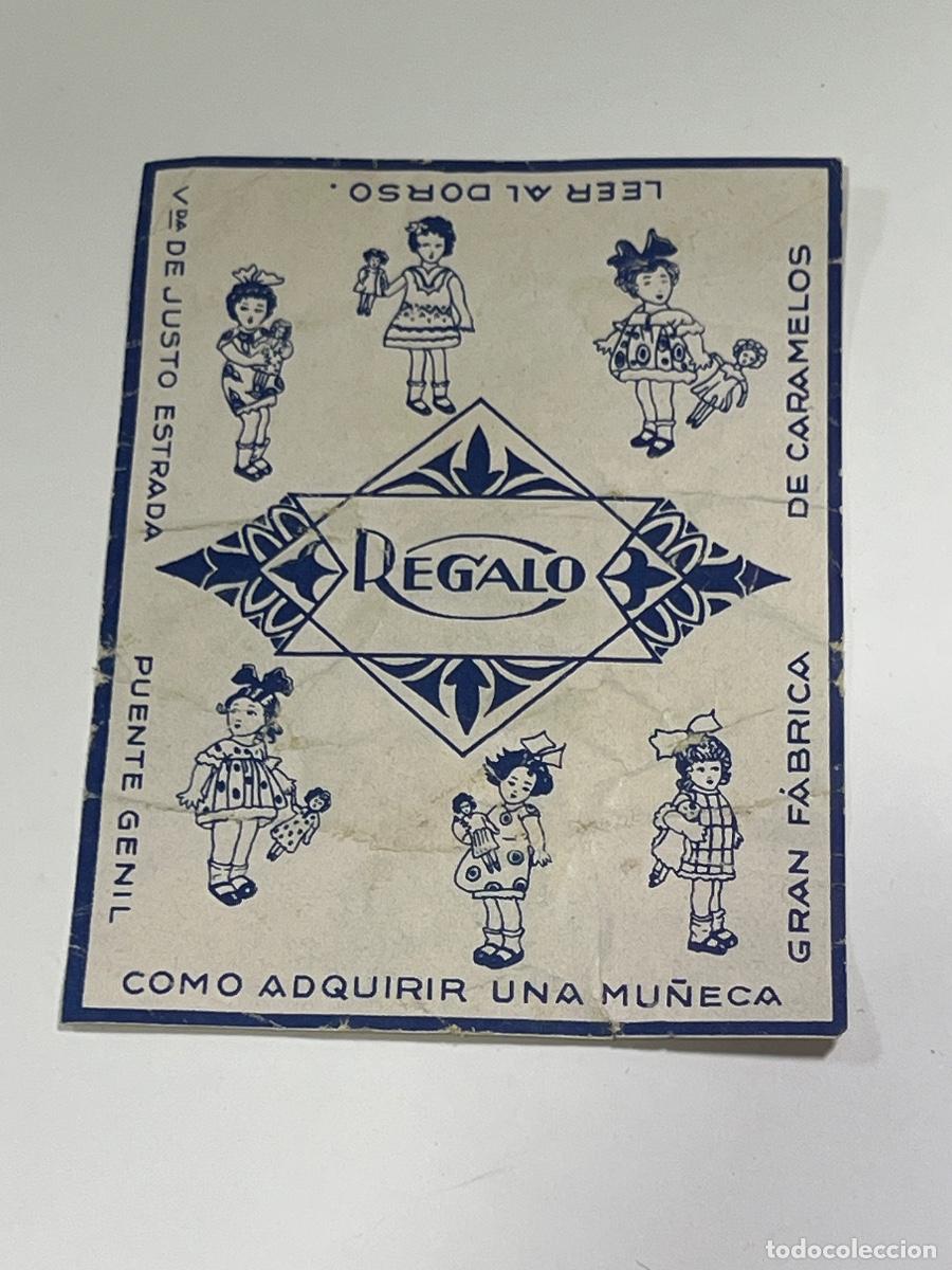 Coleccionismo cromos antiguos: CROMO REGALO. COMO ADQUIRIR UNA MU&Ntilde;ECA. GRAN F&Aacute;BRICA DE CARAMELOS. PUENTE GENIL.
