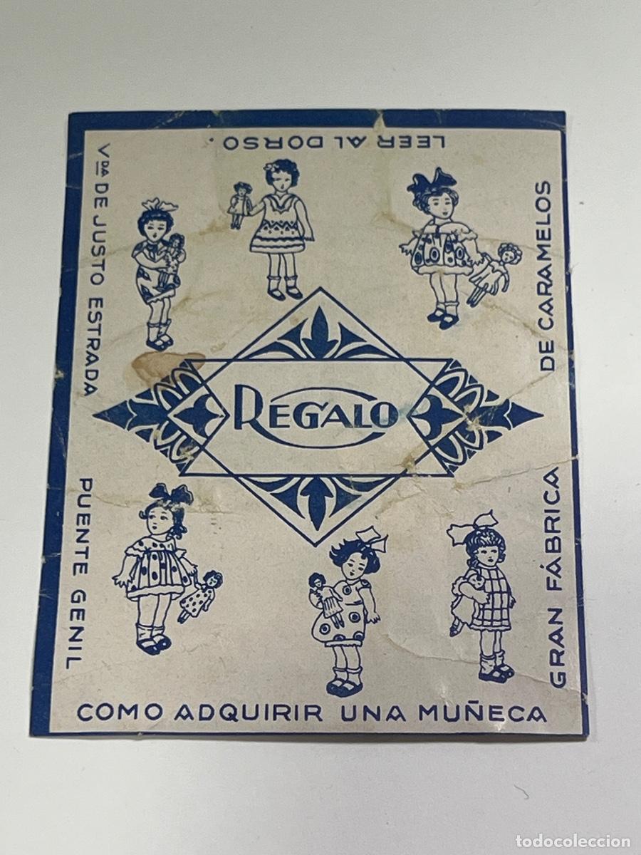 Coleccionismo cromos antiguos: CROMO REGALO. COMO ADQUIRIR UNA MU&Ntilde;ECA. GRAN F&Aacute;BRICA DE CARAMELOS. PUENTE GENIL.