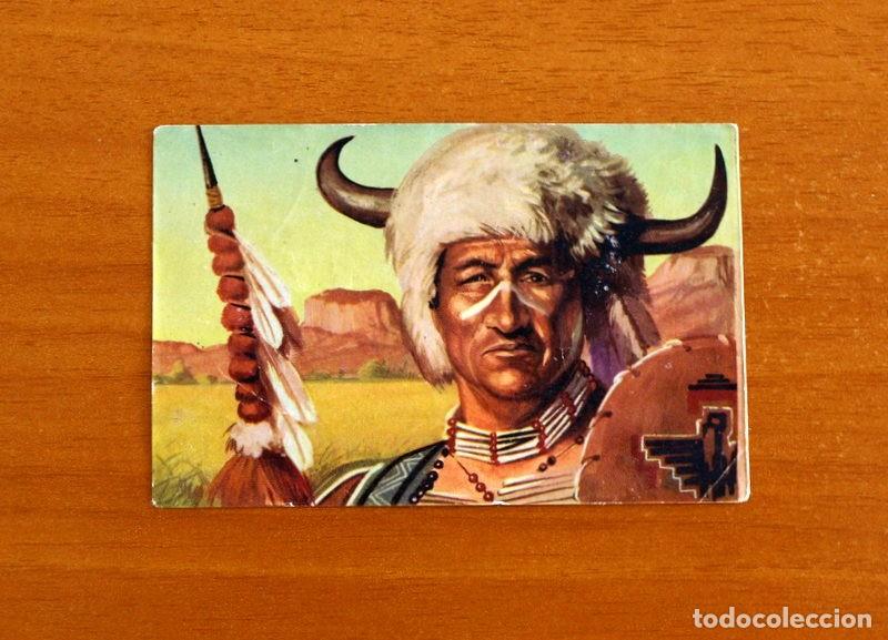 Coleccionismo cromos antiguos: Lejano Oeste - N&ordm; 112 Casco de Bisonte - Ediciones Generales A&ntilde;o 1956