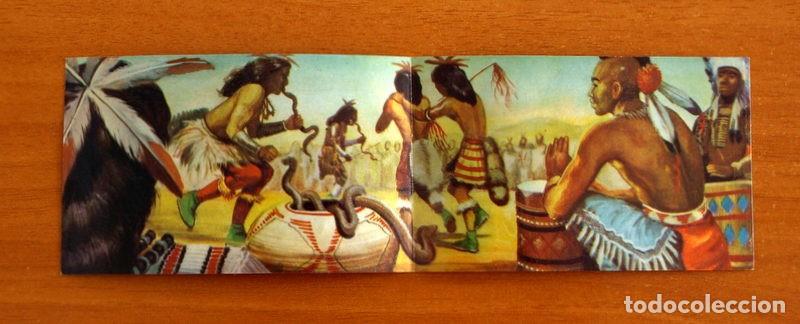 Coleccionismo cromos antiguos: Lejano Oeste - N&ordm; 128-129 La danza de la Serpiente - Ediciones Generales A&ntilde;o 1956
