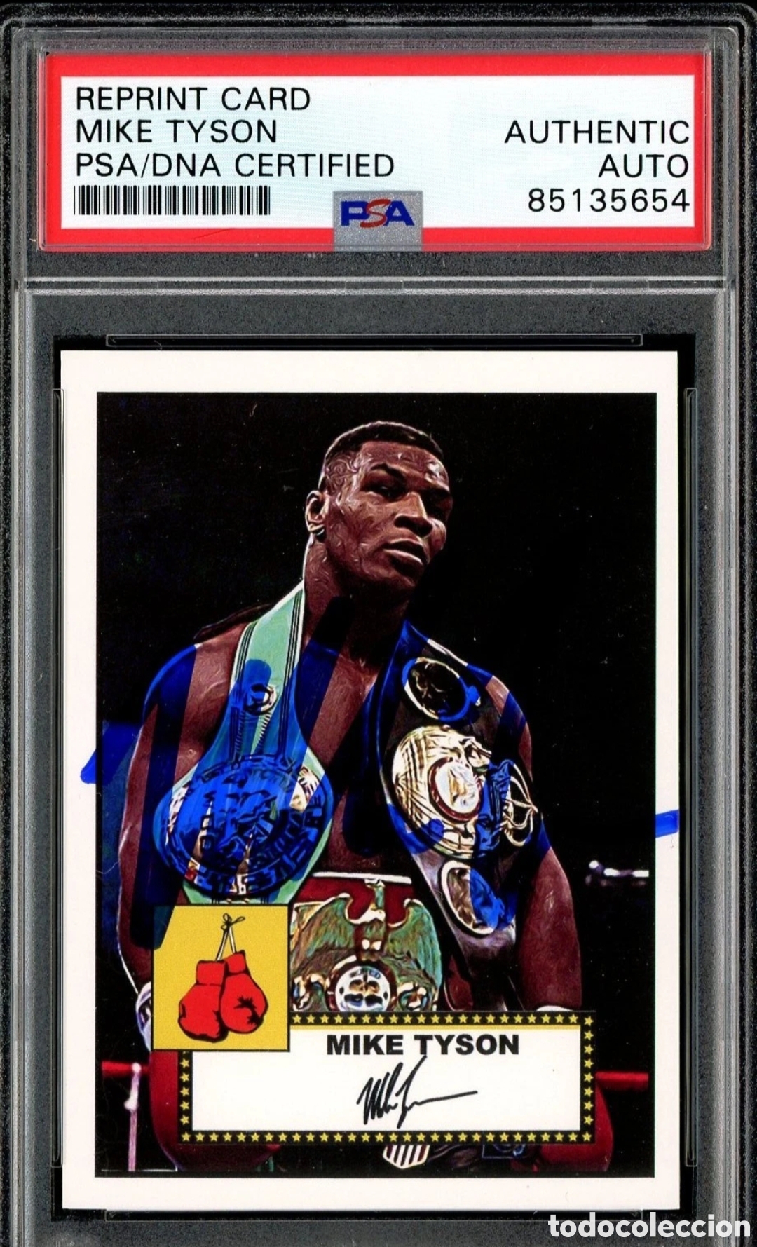 Coleccionismo cromos antiguos: Mike Tyson auto on card PSA