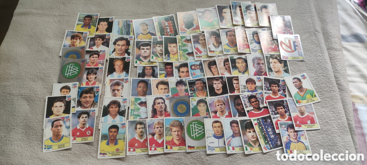 Collectionnisme Cartes &agrave; collectionner anciennes: 75 Cromos Futbol Mundial USA 94 Panini