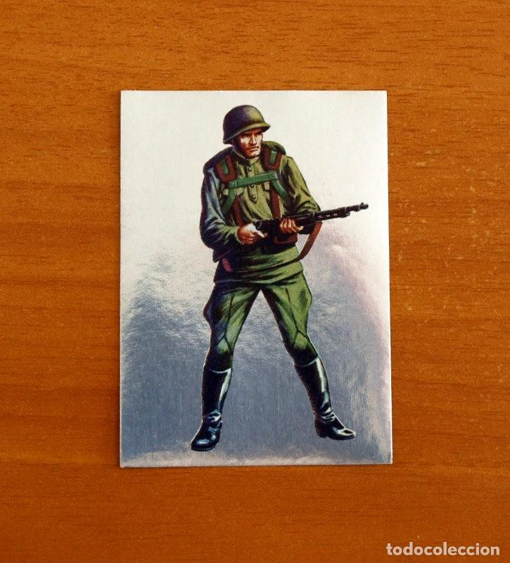 Coleccionismo cromos antiguos: Hechos y soldados del Siglo XX-N 119 Soldado Ruso Adhesivo Plateado-Editorial Maga 1979-Nunca Pegado