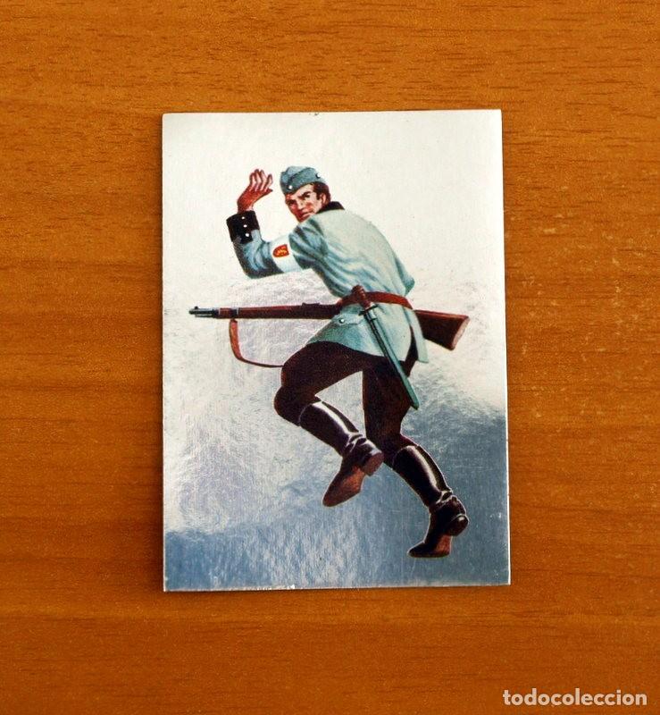 Coleccionismo cromos antiguos: Hechos y soldados del siglo XX - Maga 1979 -N&ordm; 58 Soldado Finlandes Plateado - Adhesivo Nunca pegado