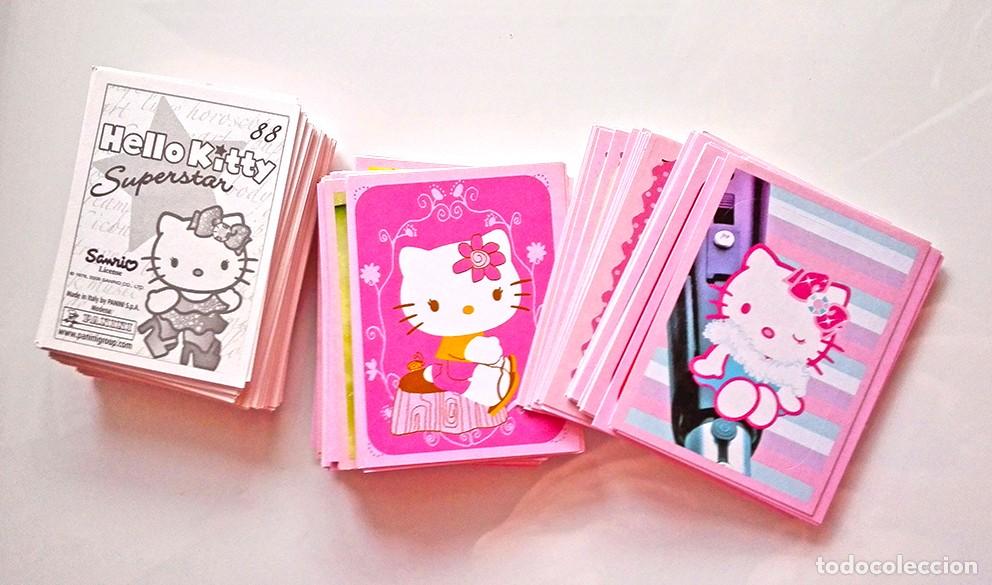 Coleccionismo cromos antiguos: Lote de 84 cromos Hello kitty superstar, panini - Foto 2