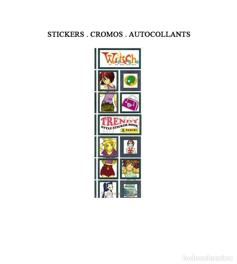 Coleccionismo cromos antiguos: Lote de 70 cromos de witch trendy, panini