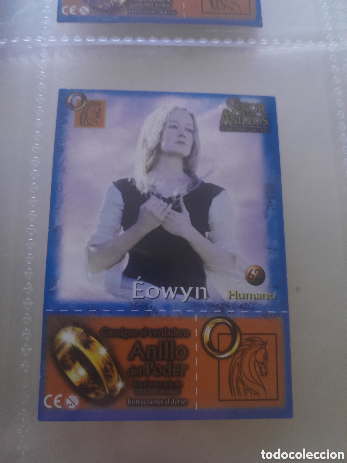 Coleccionismo cromos antiguos: popitas el se&ntilde;or de los anillos cromo tarjeta N&ordm; 62 eowyn