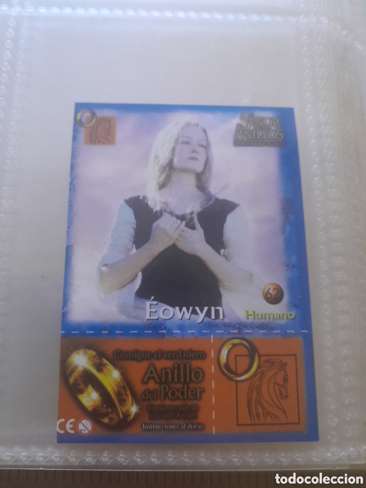 Coleccionismo cromos antiguos: popitas el se&ntilde;or de los anillos cromo tarjeta N&ordm; 62 eowyn