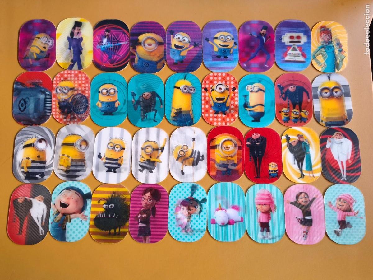 Sammeln alte Sammelbilder: minions mi villano favorito, 36 holograficos completo 3D