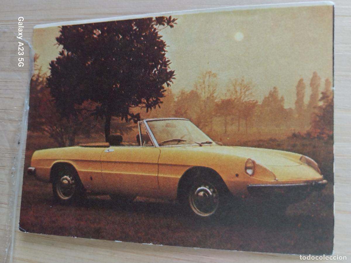 Collectable Antique Stickers: BIMBO MUNDO AUTOMOBIL A&Ntilde;O 1976 ALFA ROMEO 200 SPIDER CROMO 12 * SIN PEGAR NUNCA PROMO PASTELITOS