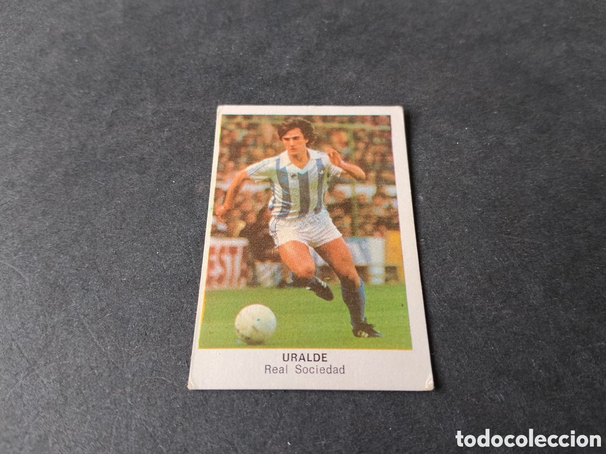 Coleccionismo cromos antiguos: Cromo futbol uralde, Real Sociedad 1984
