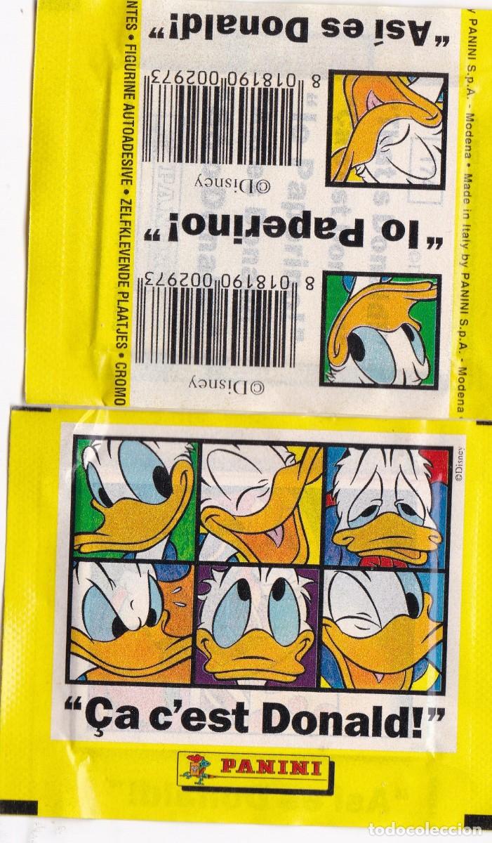 Coleccionismo cromos antiguos: SOBRE SIN ABRIR, ASI ES DONALD! DE PANINI