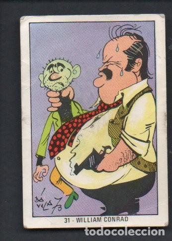 Coleccionismo cromos antiguos: CROMO, MIS IDOLOS N&ordm; 31 - WILLIAM CONRAD. EDITORIAL FHER 1974