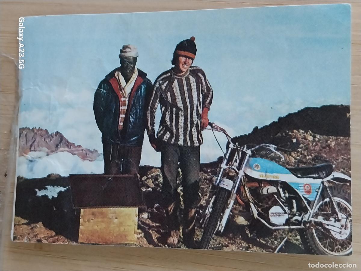 Coleccionismo cromos antiguos: IGUALADINOS KLIMANJARO BIMBO PASTELITOS A&Ntilde;O 1975 MUNDO MOTOS CROMO 109 SIN PEGAR NUNCA