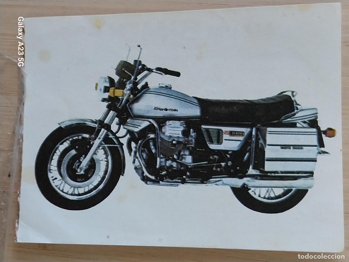 Coleccionismo cromos antiguos: GUZZI AUTOMATICA BIMBO PASTELITOS A&Ntilde;O 1975 MUNDO MOTOS CROMO 8 SIN PEGAR NUNCA