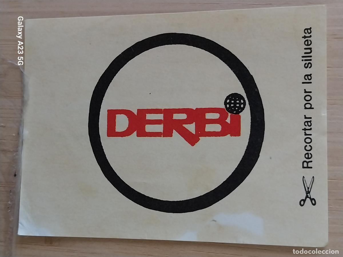 Coleccionismo cromos antiguos: DERBI LOGO BIMBO PASTELITOS A&Ntilde;O 1975 MUNDO MOTOS CROMO 39 A SIN PEGAR NUNCA