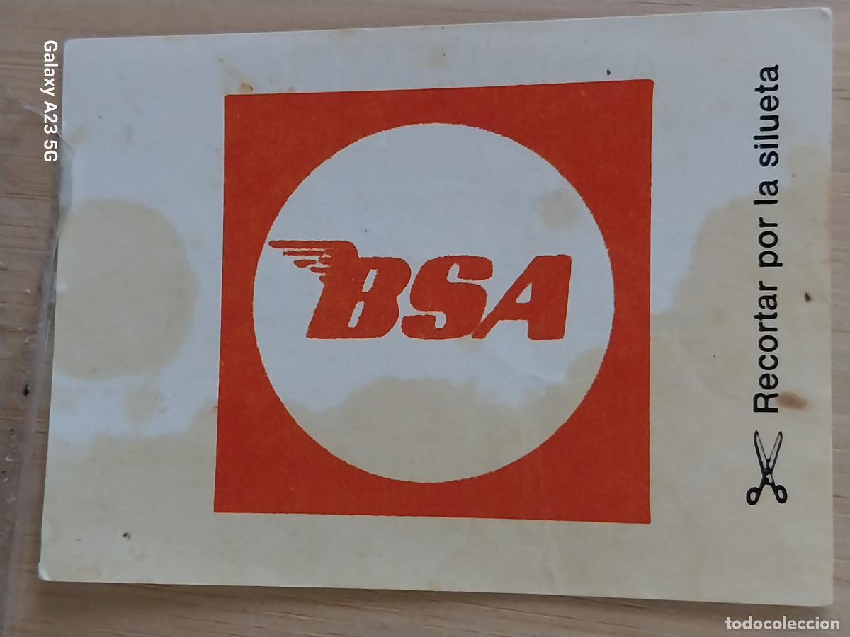 Coleccionismo cromos antiguos: B.S.A. LOGO BIMBO PASTELITOS A&Ntilde;O 1975 MUNDO MOTOS CROMO 40 A SIN PEGAR NUNCA