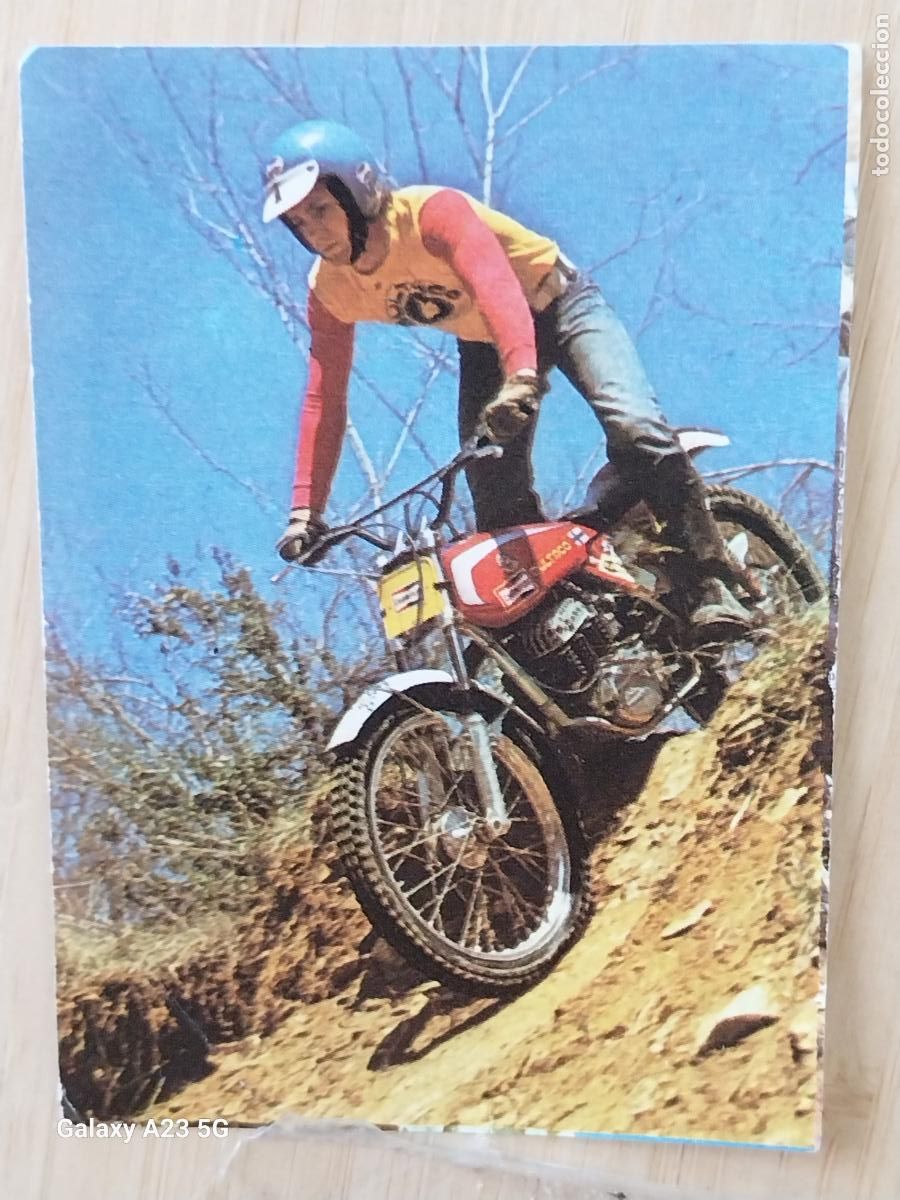 Coleccionismo cromos antiguos: VESTERINEN I BIMBO PASTELITOS A&Ntilde;O 1975 MUNDO MOTOS CROMO 17 SIN PEGAR NUNCA +