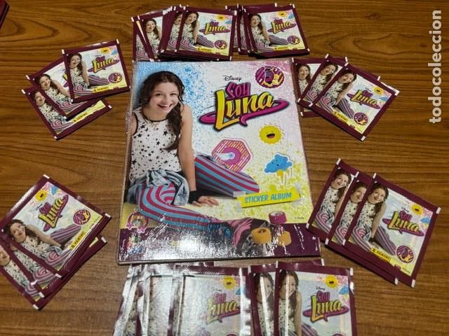 Coleccionismo cromos antiguos: Album Yo soy Luna vacio + 30 sobre de cromos sin abrir panini