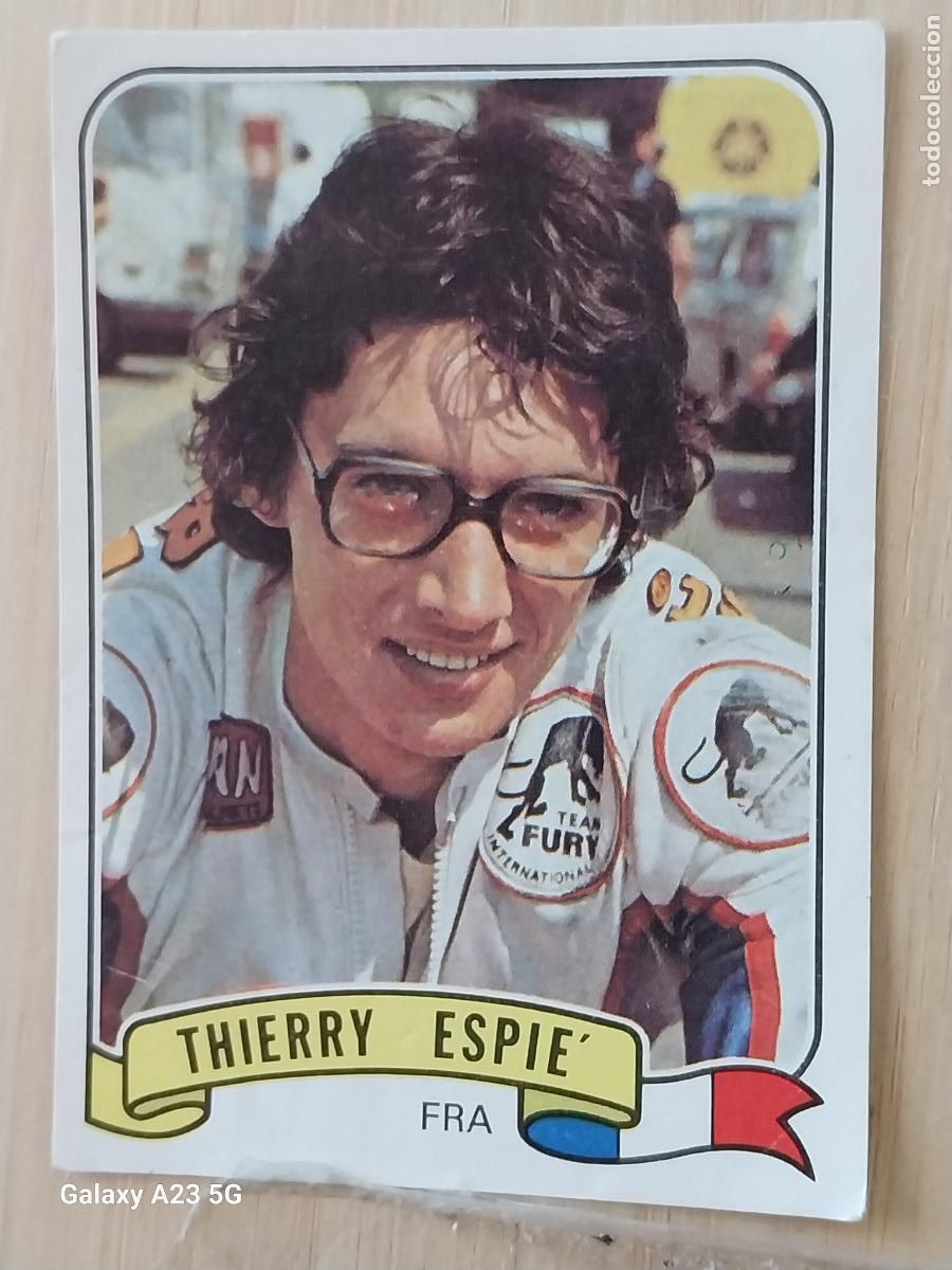 Coleccionismo cromos antiguos: THIERRY ESPIE MOTO SPORT PANINI CROMO 24 * SIN PEGAR NUNCA