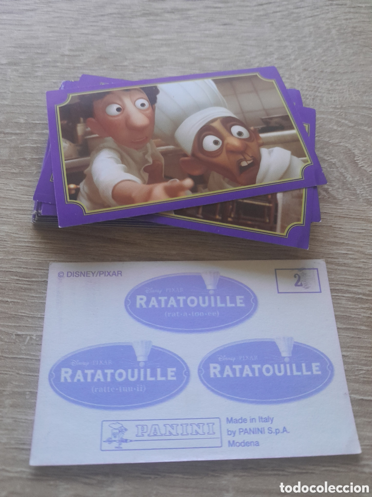 Coleccionismo cromos antiguos: lote 39 cromos ratatouille panini nunca pegados