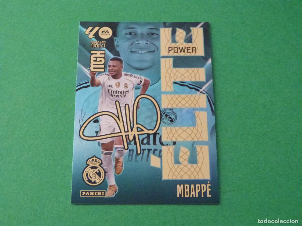 Coleccionismo cromos antiguos: TRADING CARD FUTBOL MBAPP&Eacute; REAL MADRID C.F. N&ordm; 10 P ELITE POWER LIGA MEGACRACKS 2026-2027/26-27